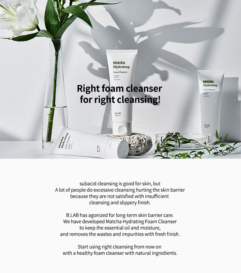 [B-LAB] Matcha Hydrating Foam Cleanser 120ml