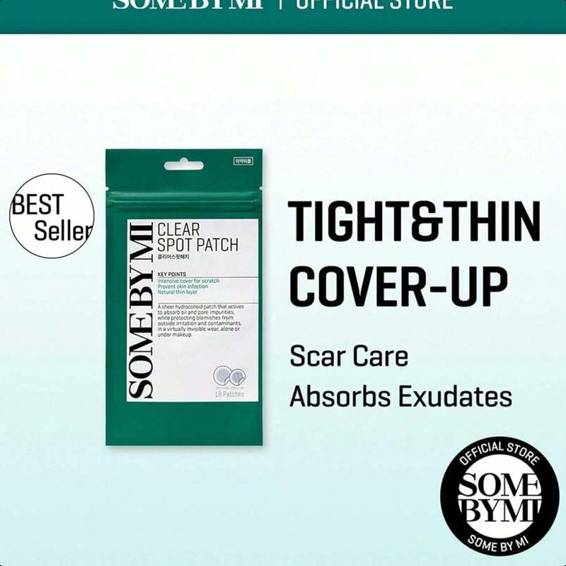 SOME BY MI 30 Days Miracle Clear Spot Patch - Pack Of 5, 90 Counts, 2 Size(10mm 45Counts, 12mm 45Counts)