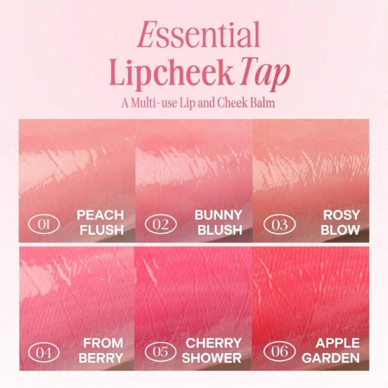 Clio Essential Lip & Cheek Tap02 BUNNY FLUSH 4g