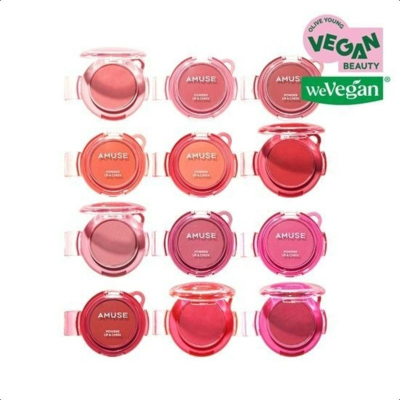 AMUSE Powder Lip & Cheek 4g 12Shades K-Beauty