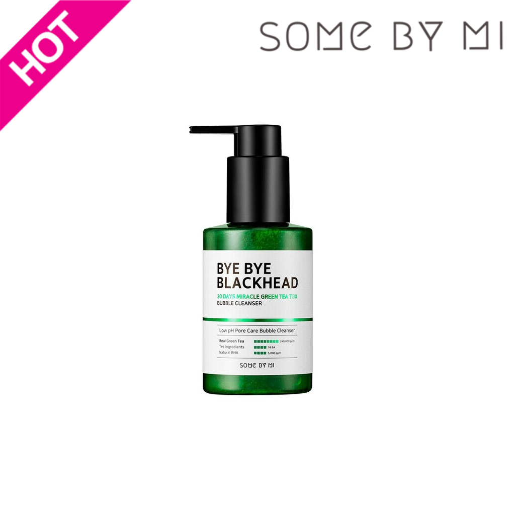 SOMEBYMI Bye Bye Blackhead 30Days Miracle Green Tea Tox Bubble Cleanser 120 г Все для красоты из Кореи