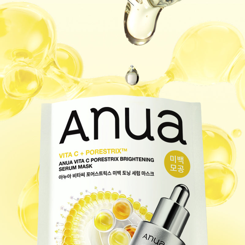 Anua Vita C Porestrix Brightening Serum Mask 22ml*6PCS