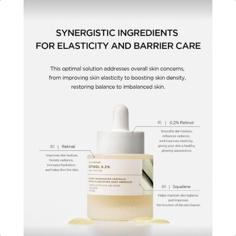 SKIN1004Madagascar Centella Retinol 0.2 Boosting Shot Ampoule 30mL