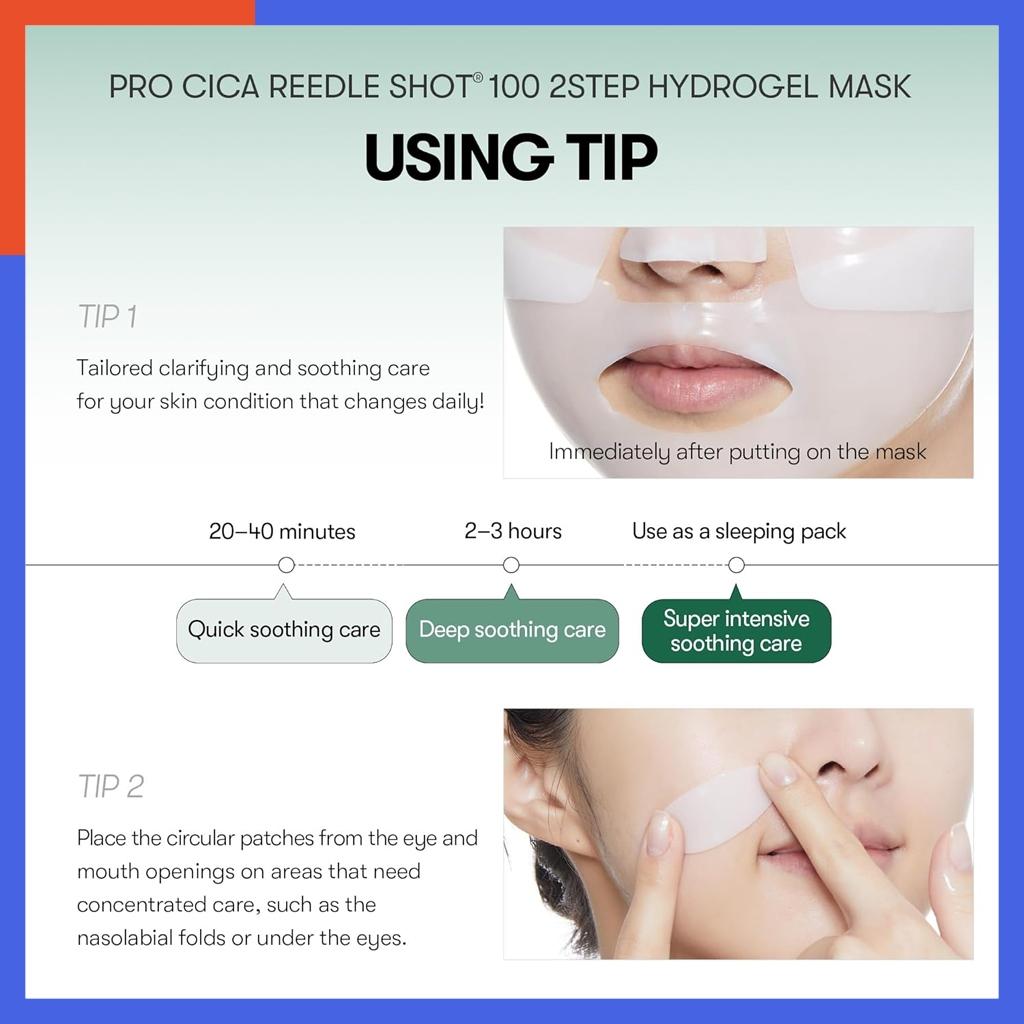 VT Pro Cica Reedle Shot 100 2-Step Hydrogel Mask(34.5gx4ea)