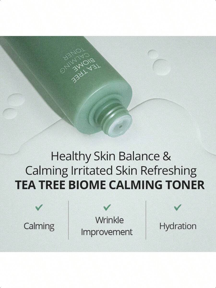 Farmstay TeaTree Biome Calming Toner,Pure Moisturizing Daily Face Toner For Sensitive Skin With CICA Exfoliating Without Redness, Deep Hydration,Korean Skincare,For Men&Women,Teenagers 6.76 Fl.Oz 200ml