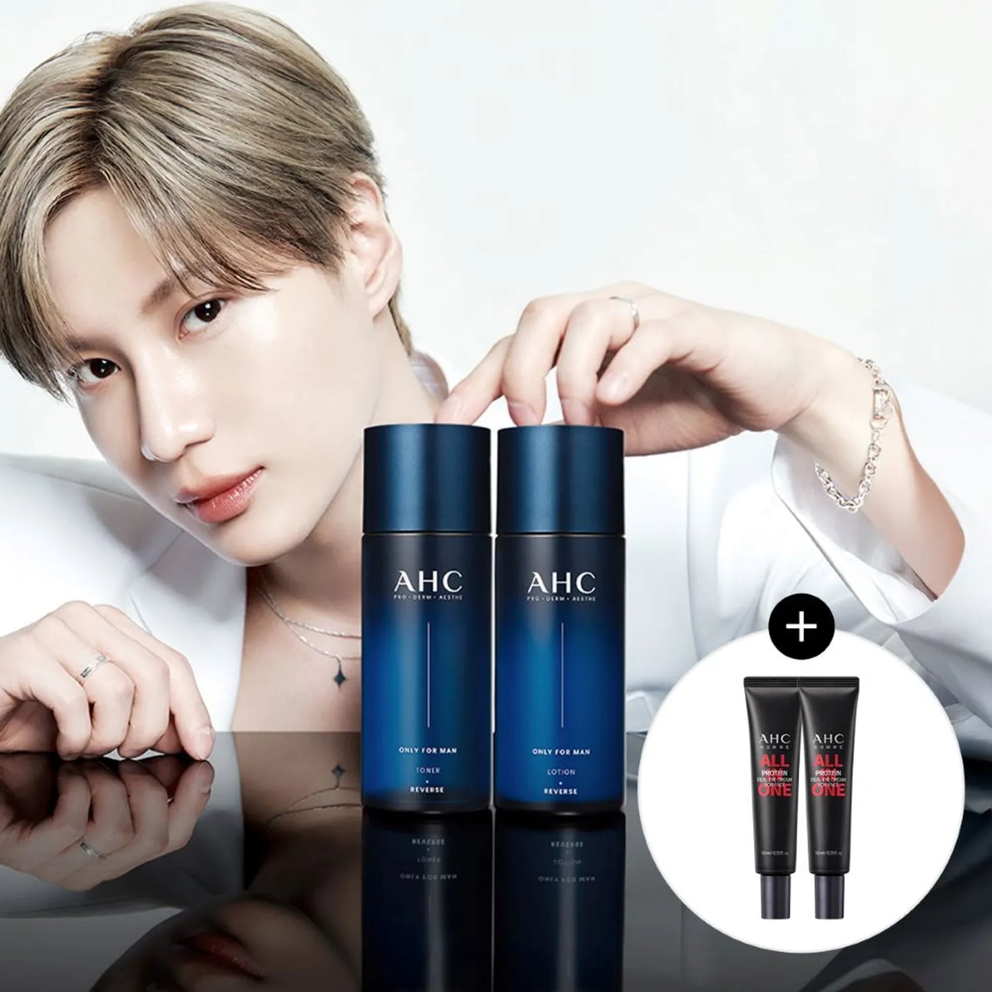 AHC Only For Man Toner / Lotion 150mL Set (+Eye Cream 10mL*2ea)