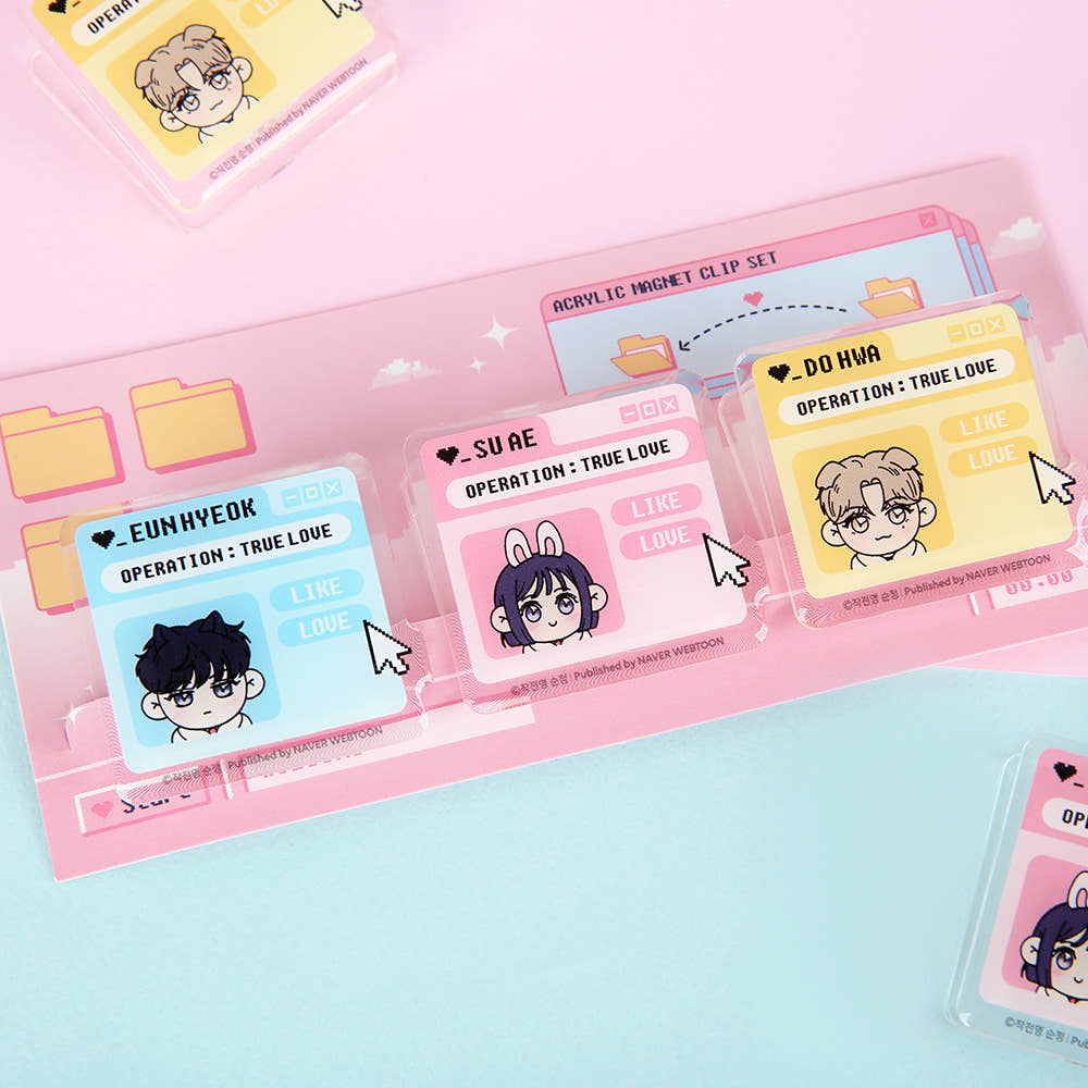 Operation: True Love - Acrylic Magnet Clip Set