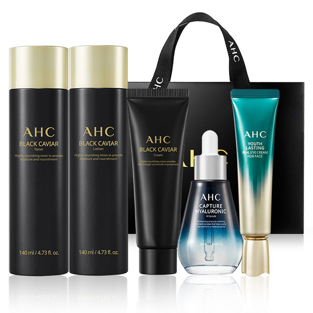 AHC Black Caviar Skincare Set