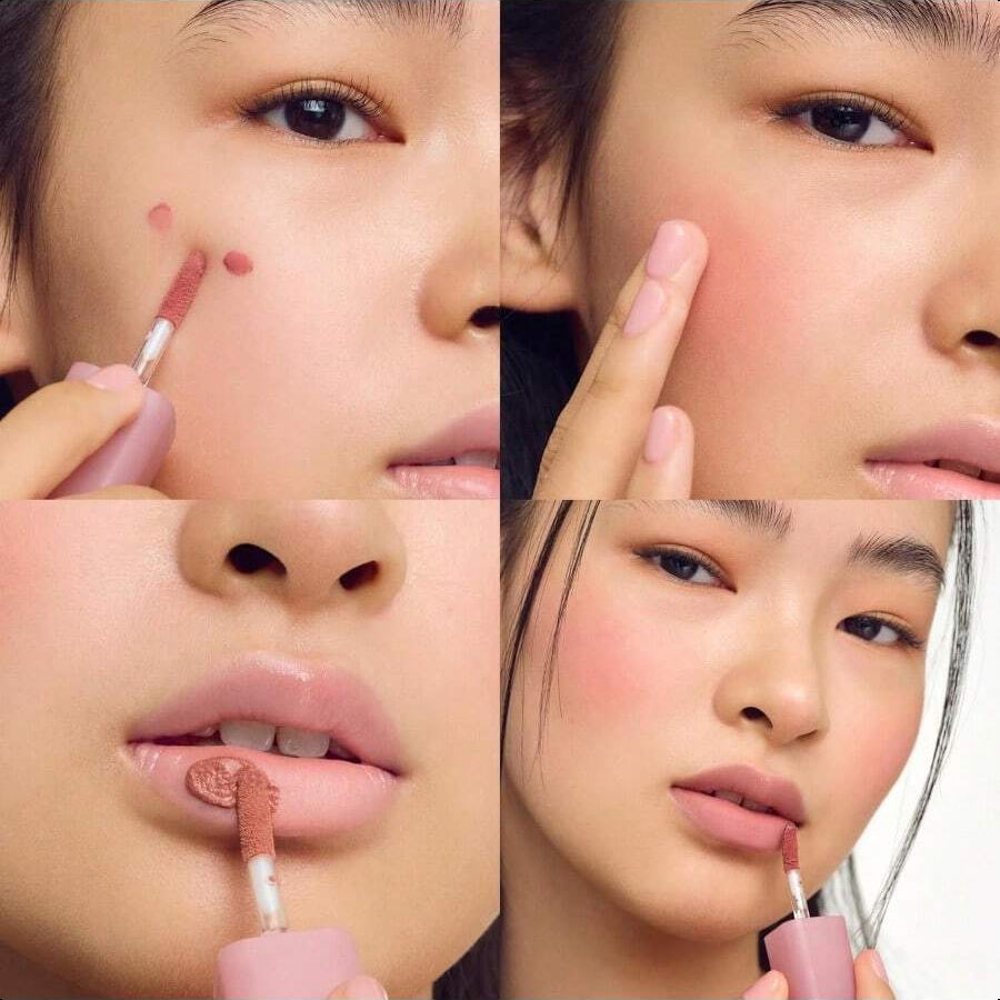 Colorgram NUDE BLUR TINT 06 LUCKY BERRY | Soft Velvet Matte Lip Stain & Cheek Tint | Lightweight Blurring Tint For A Smooth & Airbrushed Finish | 24H Hydration 7g