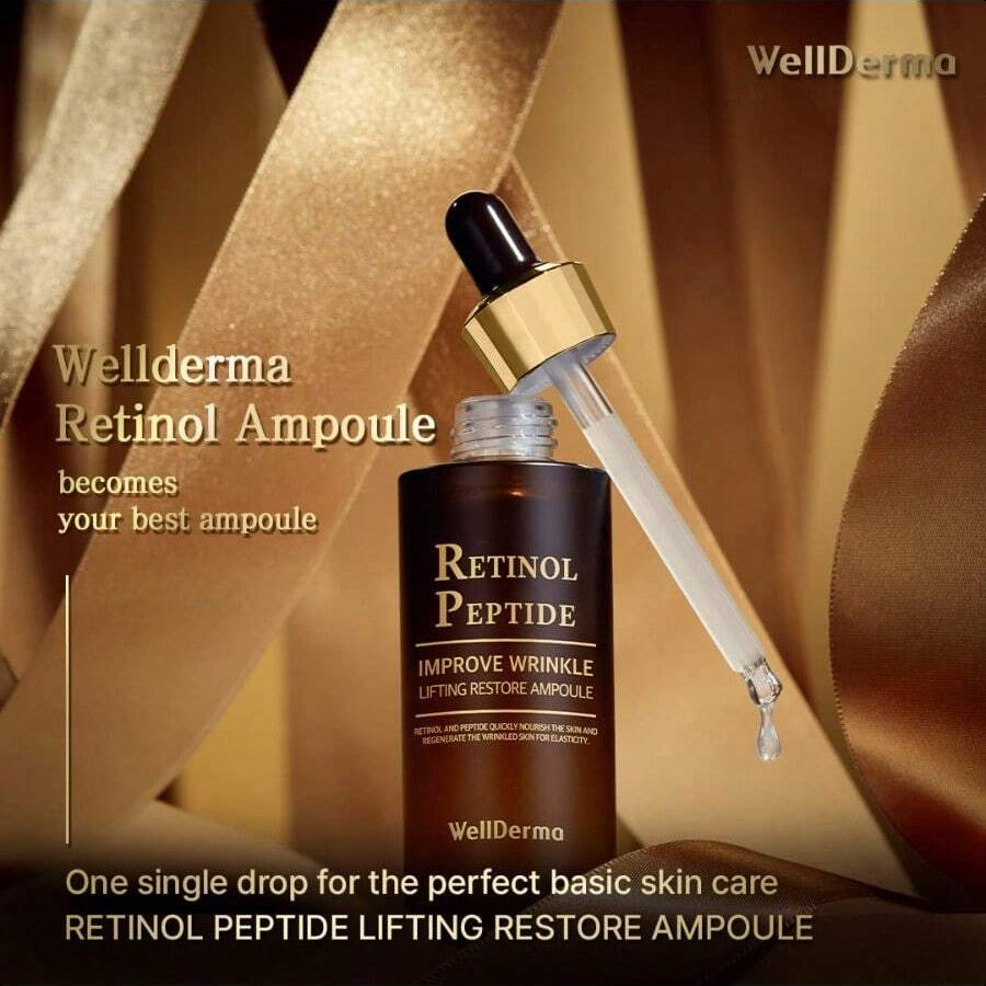 WellDerma Retinol Peptide Lifting Restore Serum/Ampoule 30ml/1.01 Oz