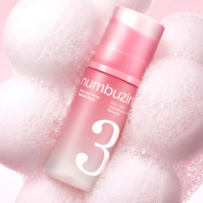 Numbuzin No.3 Smooth Texture PHA Prep Bubble Pack 90ml