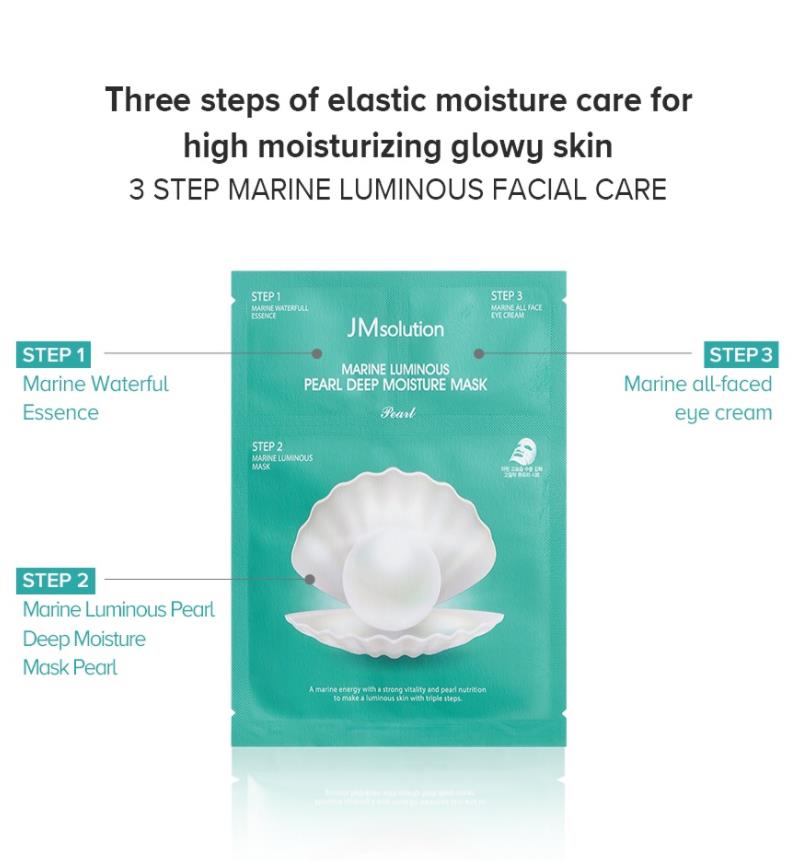 JMsolution Marine Luminous Pearl Deep Moisture Mask Pearl 30ml x 10sheets