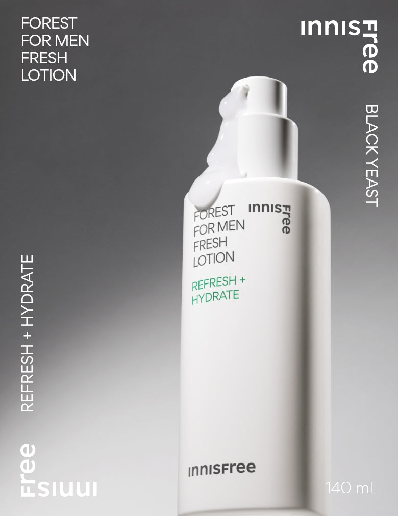 [100% Original] Innisfree Forest For Men Series (All-In-One Essence & Shaving Foam Cleanser & Fresh Skin & Fresh Lotion)