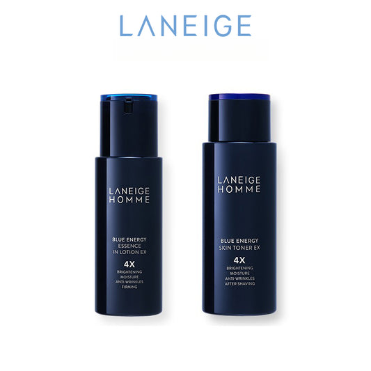 [100% Original] LANEIGE Homme Blue Energy EX Skin Toner 180ml | Essence in Lotion 125ml Elasticity Up, Intense Care