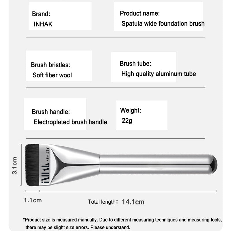 [100% Original] Inhak Spatula Wide Foundation Brush