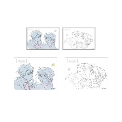 Alien Stage x Aimon Line Art Badge Set & Holographic Card Holder Set(in stock now)