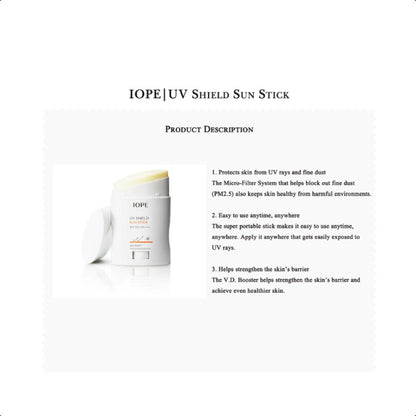IOPE UV Shield Sun Stick SPF 50+ PA++++ 20g