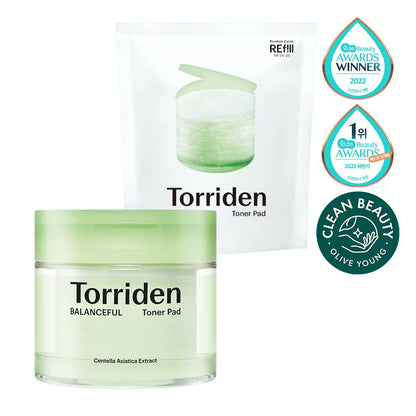 Torriden Balanceful Cica Toner Pad 60P Double Pack (60P+60P Refill)
