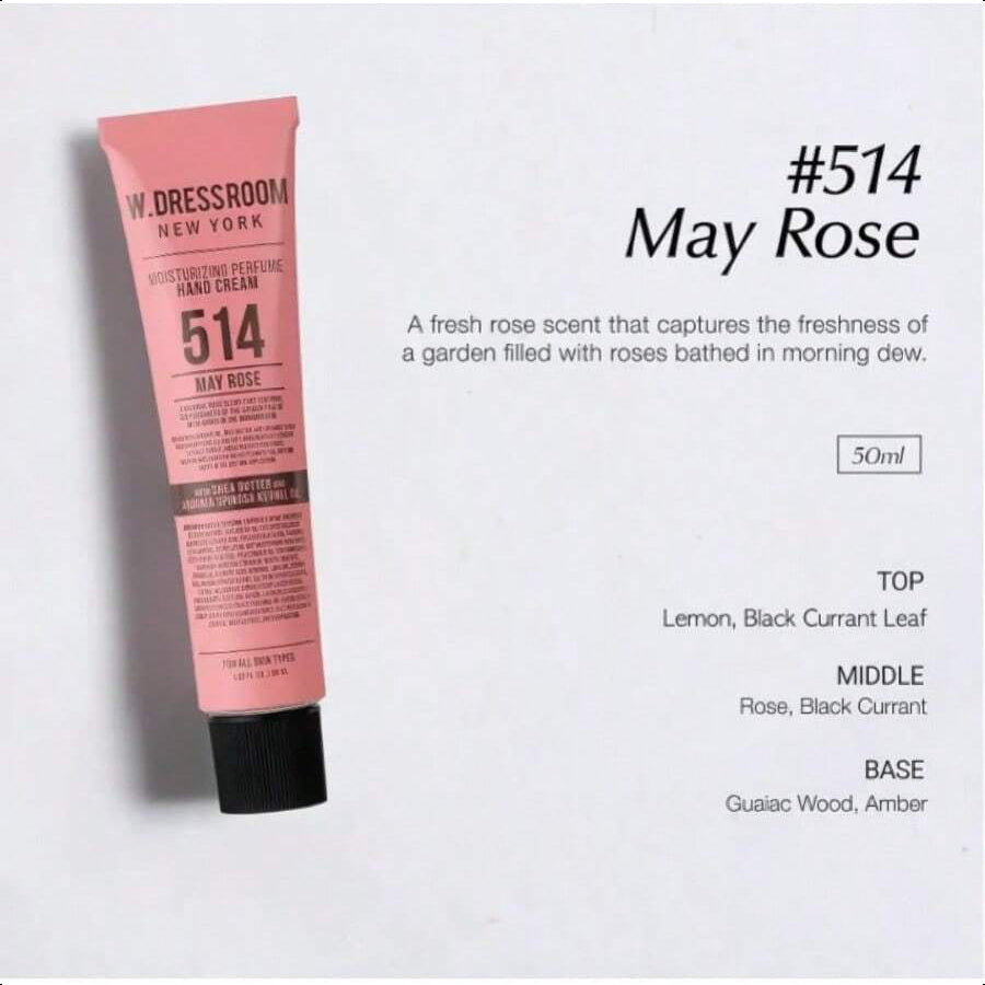 W.DRESSROOM No.514 May Rose Moisturizing Hand Cream 50ml