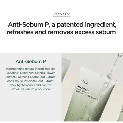 Anua Heartleaf Quercetinol Pore Deep Cleansing Foam 150ml