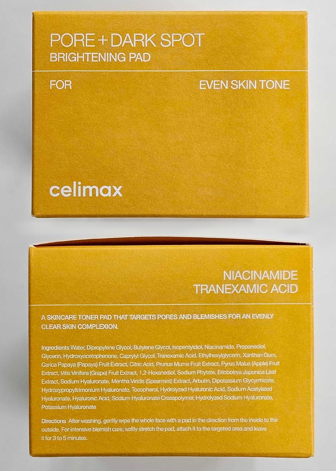 celimax Ji.Woo.Gae Pore+Dark Spot Brightening Pad | Exfoliating Peeling Pads for Enlarged Pores, with Hyaluronic Acid, Pore Minimizer, Non-Irritating, Hydrating, For Sensitive Skin (40 pads)