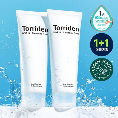 Torriden DIVE-IN Low Molecular Hyaluronic Acid Cleansing Foam 150ml