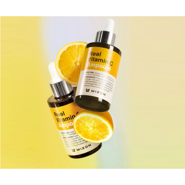 [MIZON] Real Vitamin C Ampoule 30ml / Whitening Serum / Pore Minimizer / Tone Up / For Glowing Skin / Korean Skincare Products / Korea cosmetics / K Beauty