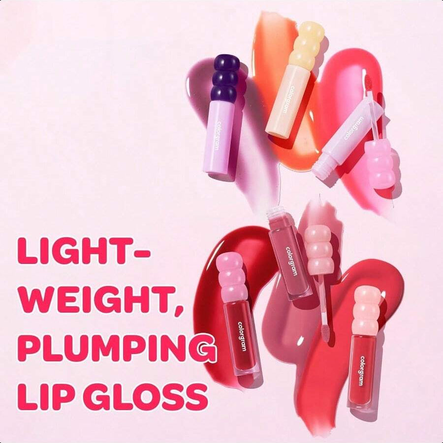 Colorgram Fruity Glass Tint 15 Satisfied Fig, Non-Sticky Formula For Glass-Like Shine And Effortless Application 3g