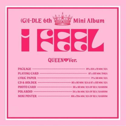 (G) I-DLE - 6th Mini Album 'I FEEL' Photobook Ver.