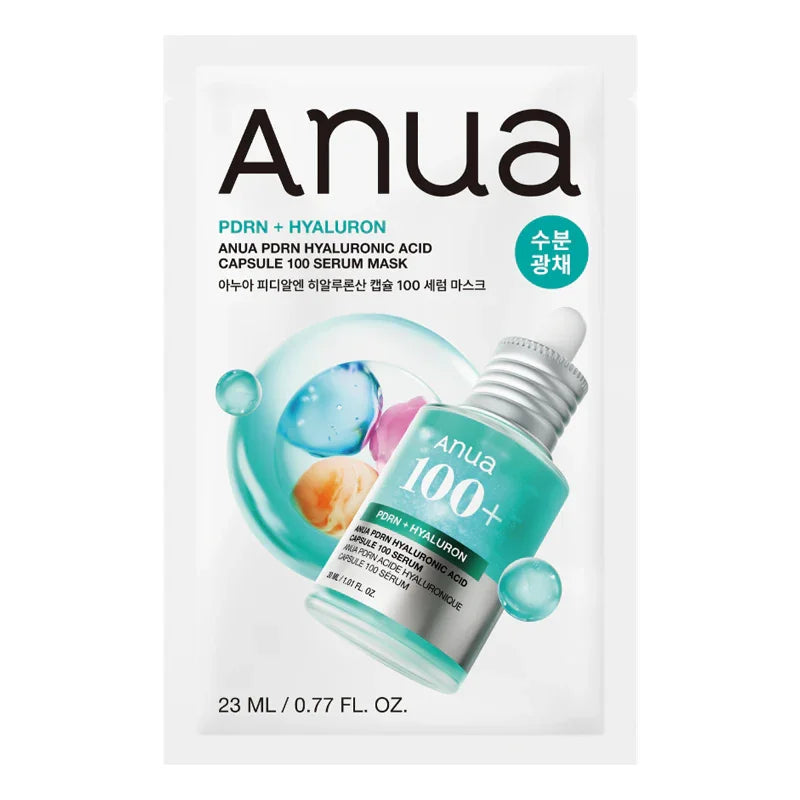 ANUA PDRN Hyaluronic Acid Capsule 100 Serum Mask 10PCS