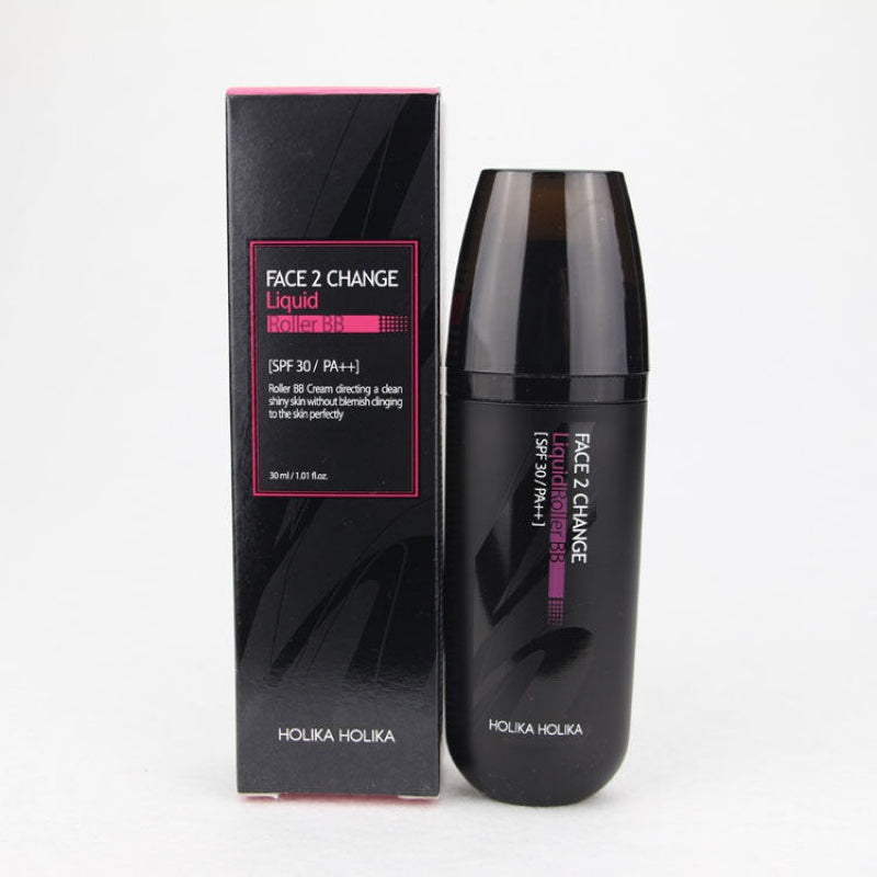 Holika Black Box Face2change Ball Roller BB Cream Bare Concealer Strong Oil Control