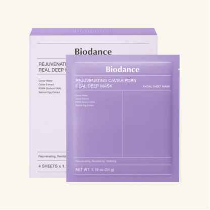Biodance Bio Rejuvenating Caviar PDRN Real Deep Mask 4ea