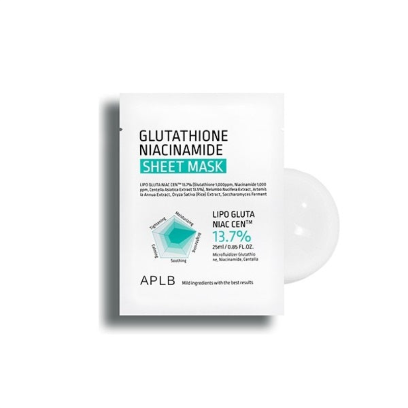 [APLB] Glutathione Niacinamide Sheet Facial Mask 25ml