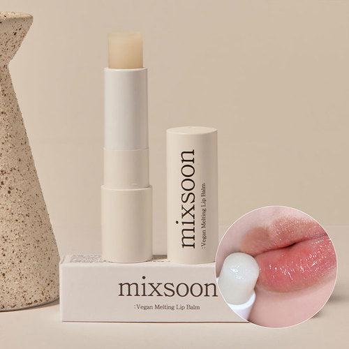 MIXSOON Vegan Melting Lip Balm - Clear/Dry Rose - 4.1g