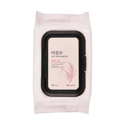 THE FACE SHOP Rice Water Bright Cleansing Wipes 50 Sheets