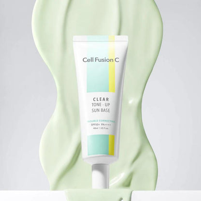 セルフュージョン C トーンアップ サンベース 40ml SPF50+ PA++++ (ウォーターフィット、クリア、ブラーリング)