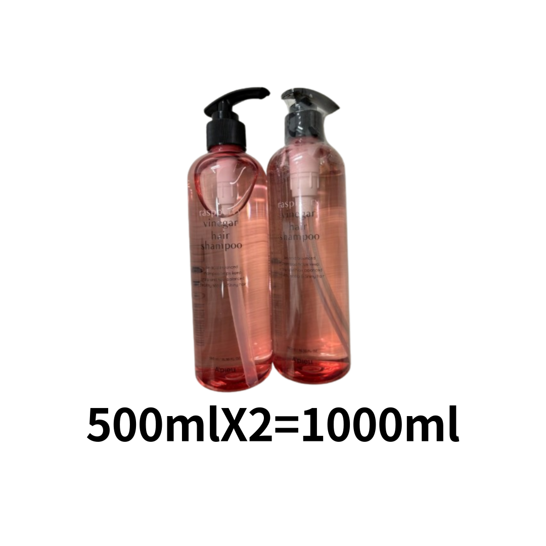 어퓨 라즈베리 식초 헤어 샴푸 라즈베리향, 500ml, 1개