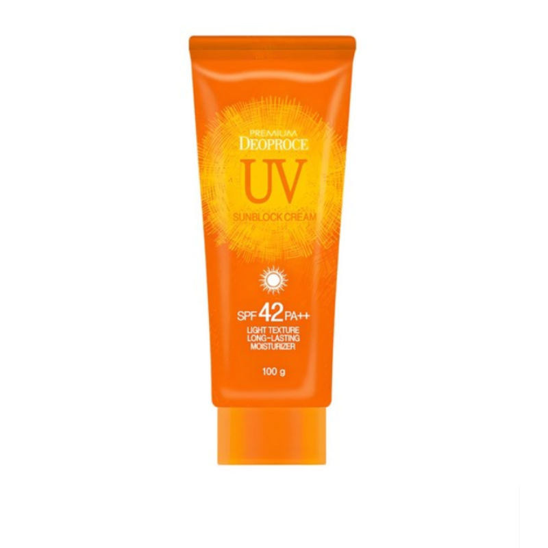 Premium Deoproce UV Sun Block Cream SPF42 PA++ 100g
