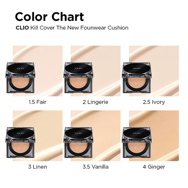 [CLIO] Kill Cover The New Founwear Cushion Set SPF50+ PA++++