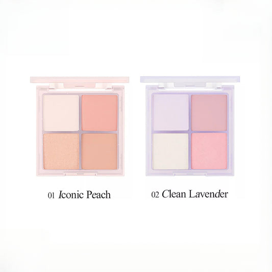 VDL Cheek Stain Blusher Palette 2 types 10g