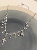 Rosesand - Star Rhinestone Fringed Necklace