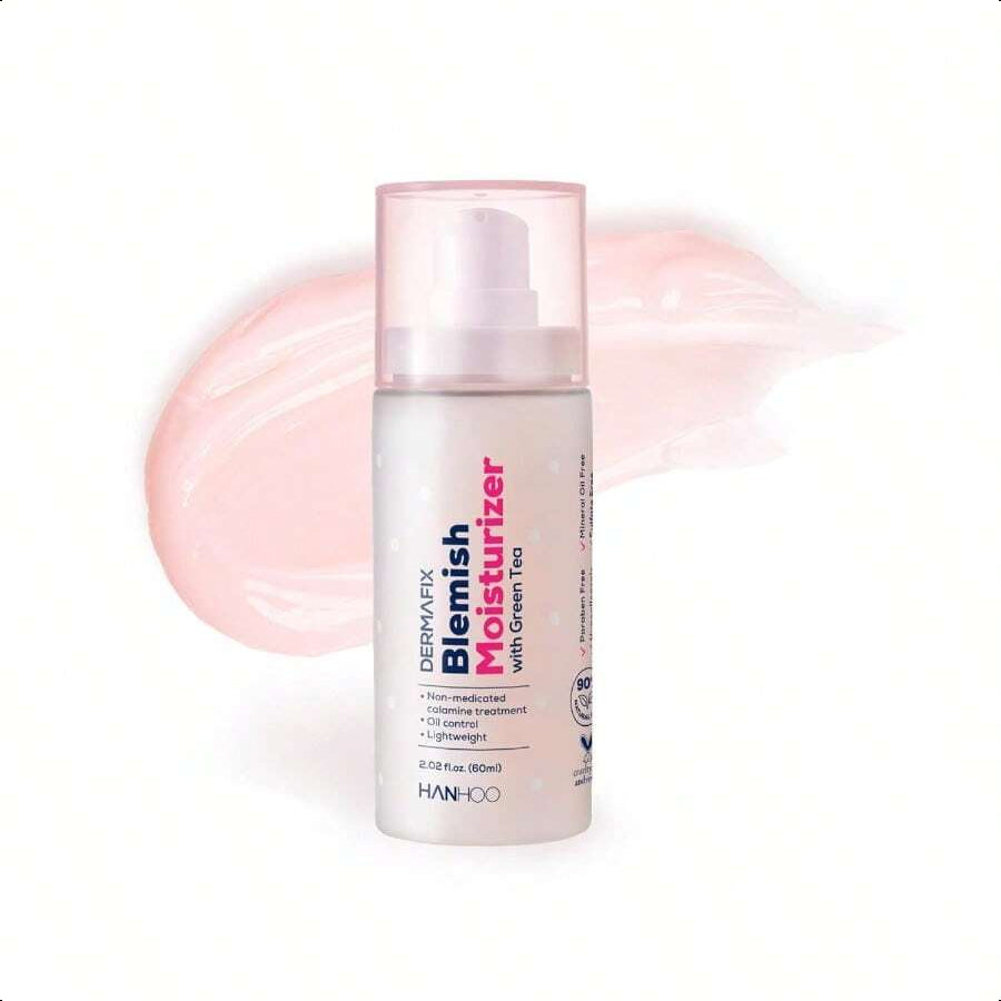 DermaFix Blemish Moisturizer, 2.02 Fl . Oz. 60ml, With Calamine, Green Tea, And Aloe, Lightweight Daily Facial Moisturizer, For Oily, Acne-Prone Skin, Moisturizer For Acne Regimen, Korean Skincare