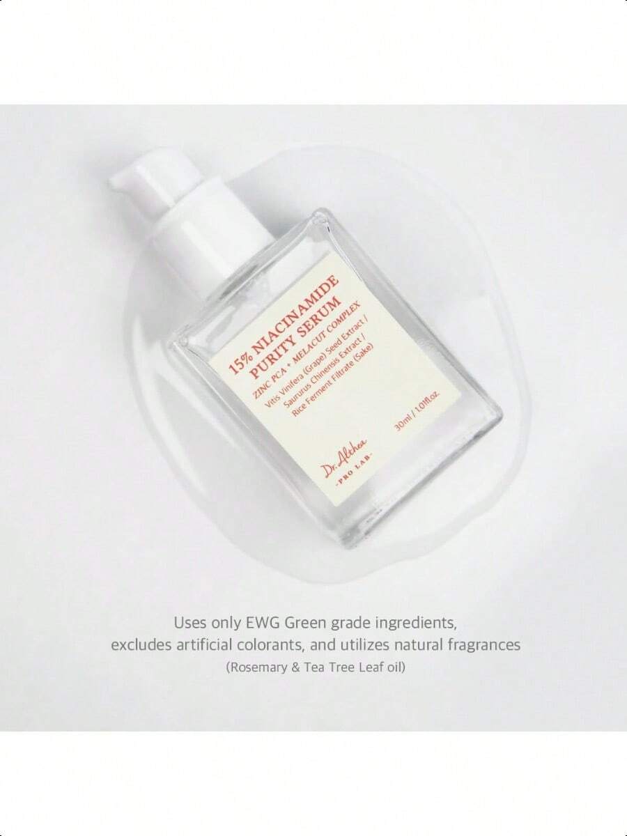 Dr. Althea 15% Niacinamide Purity Serum - 15% Niacinamide Included(30ml),Overall Skintone And Texture Improvement, Pore Care, Serum Control With Zinc. Vegan Formula, Korean Skincare