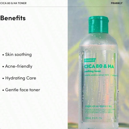 FRANKLY Cica 80 & Hyaluronic Acid Toner - 260ml