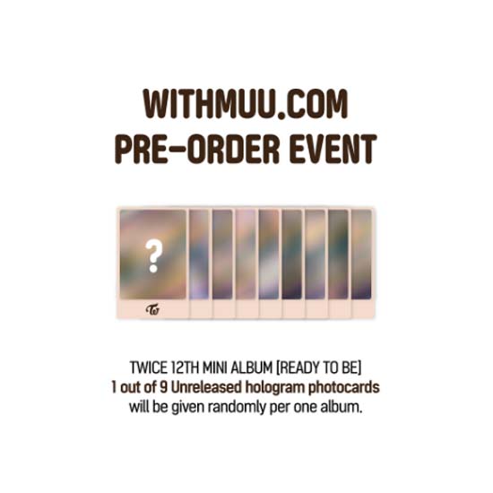 WITHMUU TWICE 12th Mini Album 'READY TO BE'