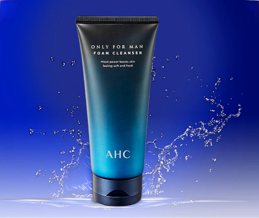 AHC Only for Men`s Foam Cleanser 140ml/Combined use for shaving/Sebum control/Skin moisturizing and nutrition