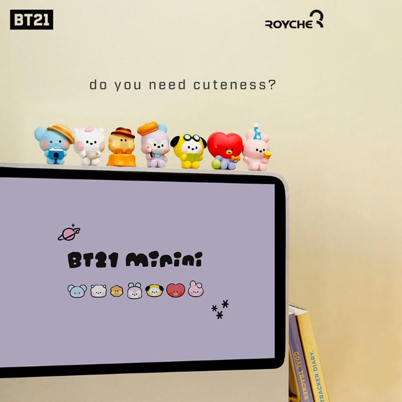 BT21 NEW ユニバース スター ミニニ モニター フィギュア おもちゃ 人形 ミニフィギュア (7 つのオプション)