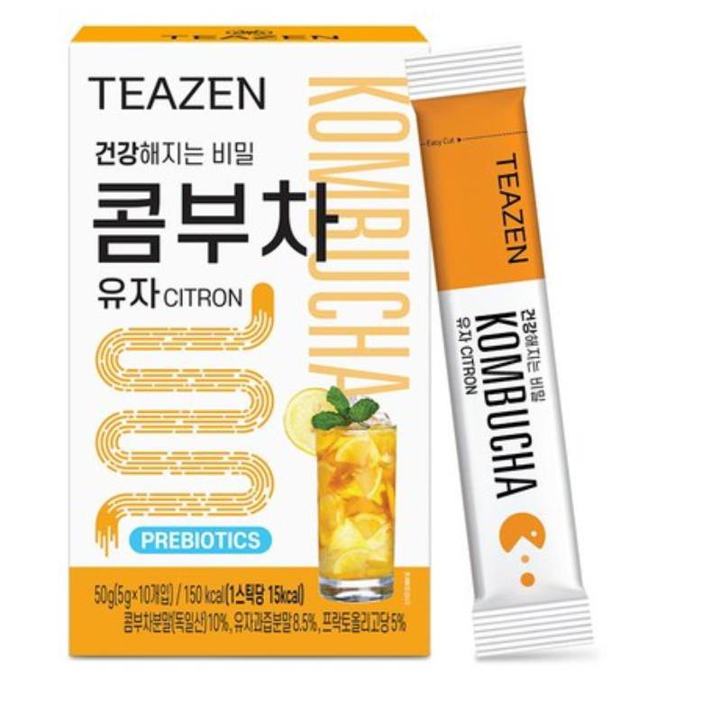 Teazen Kombucha Korean Kombucha Powder - Berry Peach Lemon Pineapple Citron