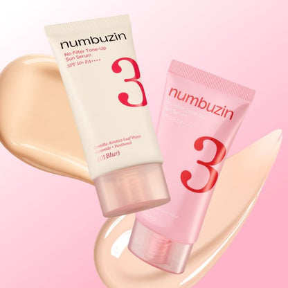 Numbuzin No.3 No Filter Tone Up Sun Serum SPF50+PA++++ 50ml