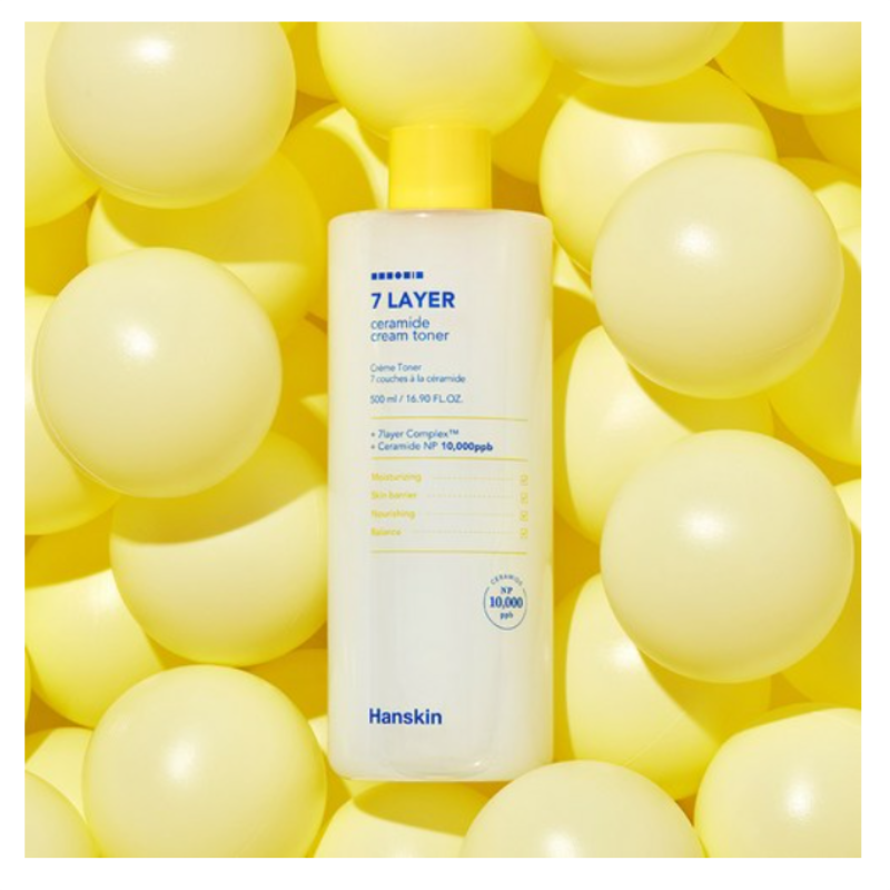 [HANSKIN] 7 Layer Ceramide Cream Toner - 500ml